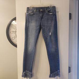 Blanknyc the Reade fringe jeans size 28